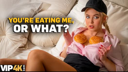 DEBT4k: Food Delivery Surprise Turns into Pussy Delivery - video thumbnail